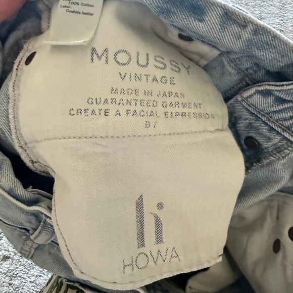 MOUSSY VINTAGE MV 111 Light Blue Naval Tapered-Mid Jeans Howa 540FSC11-2000 27 - Picture 9 of 9